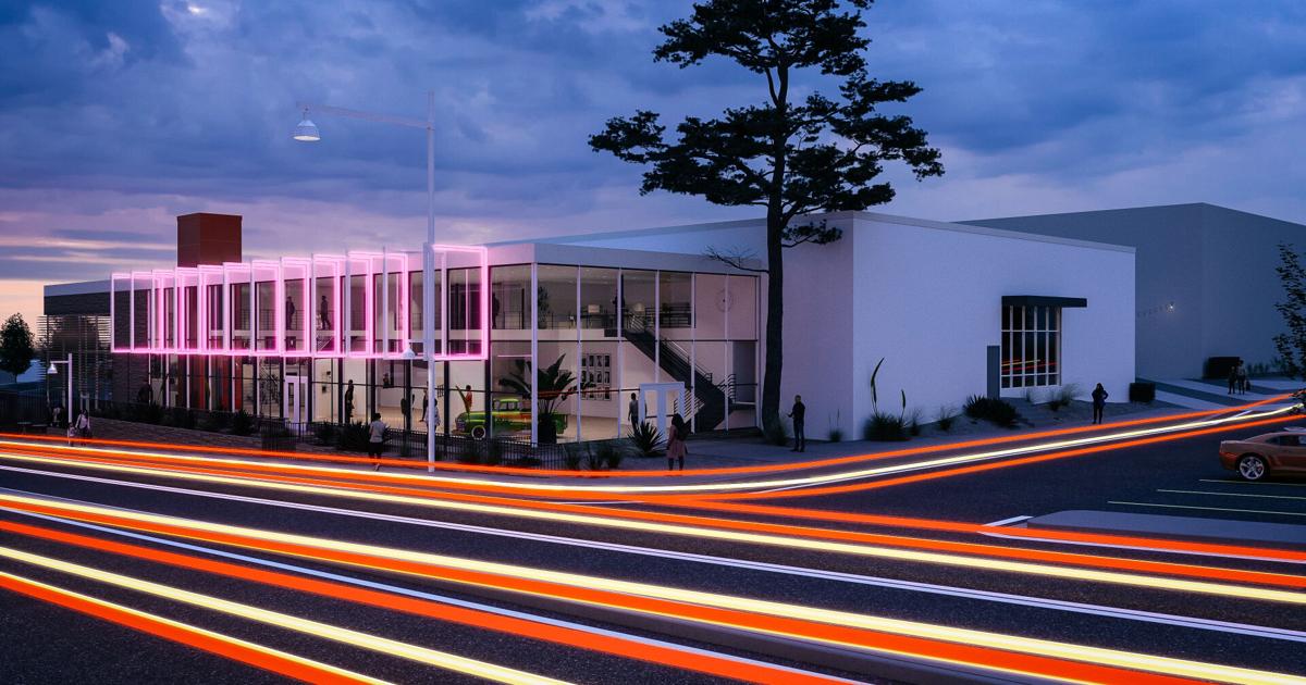 Mark Baker Reveals Proposals for UNM’s Route 66 Research Center in Historic Dealership